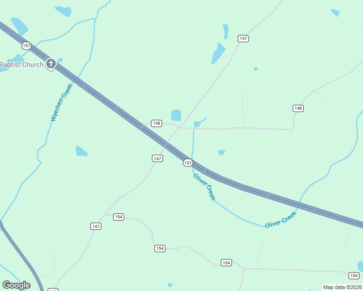 map of restaurants, bars, coffee shops, grocery stores, and more near 22072 Alabama 157 in Town Creek