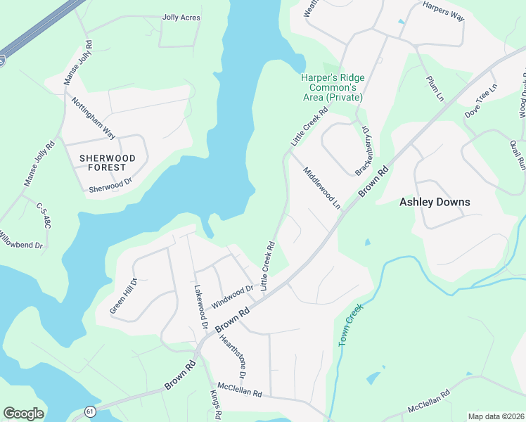 map of restaurants, bars, coffee shops, grocery stores, and more near 161 Little Creek Road in Anderson