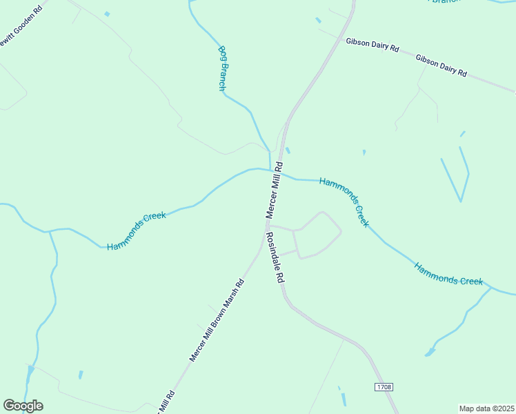 map of restaurants, bars, coffee shops, grocery stores, and more near Mercer Mill Brown Marsh Road in Bladen County