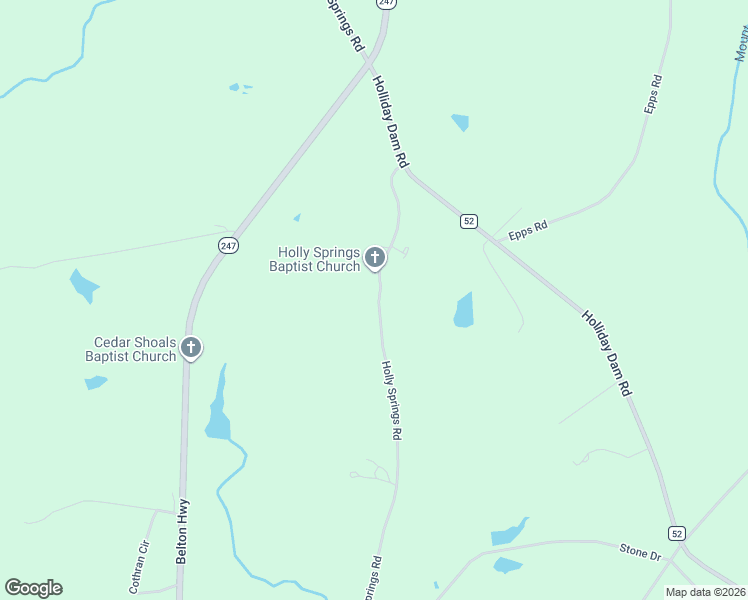 map of restaurants, bars, coffee shops, grocery stores, and more near 144 Holly Springs Road in Belton