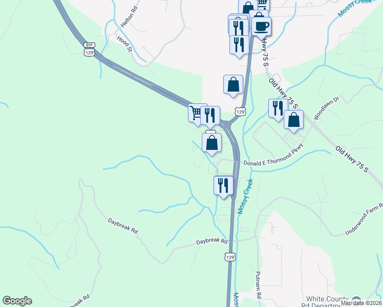 map of restaurants, bars, coffee shops, grocery stores, and more near 214 Hope Drive in Cleveland