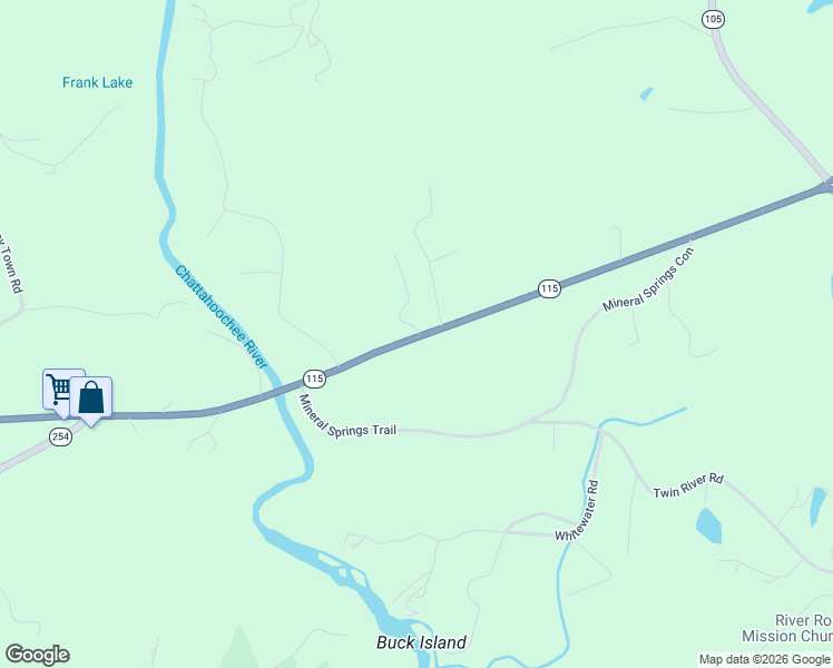map of restaurants, bars, coffee shops, grocery stores, and more near 111 Red Plum Knoll in Demorest