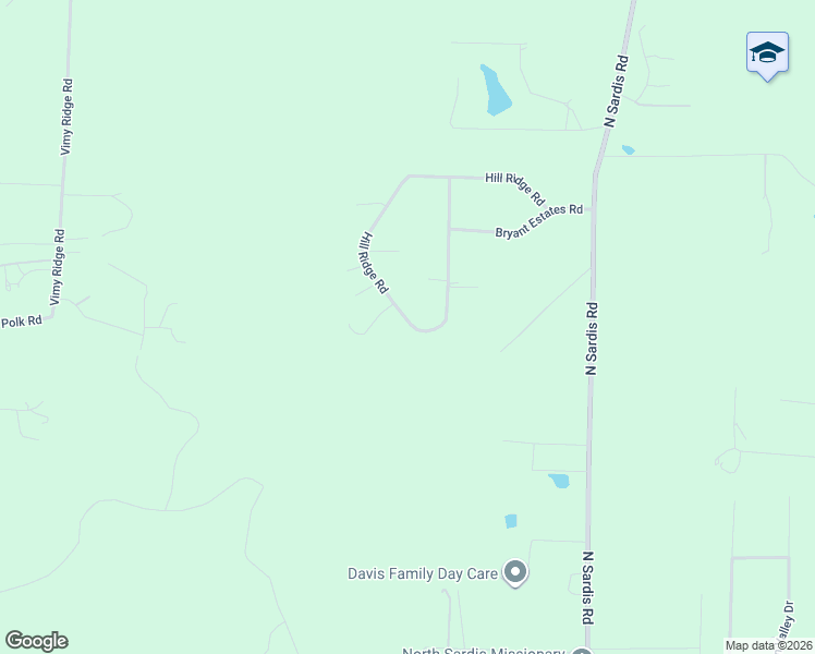 map of restaurants, bars, coffee shops, grocery stores, and more near 19650 Hill Ridge Road in Saline County