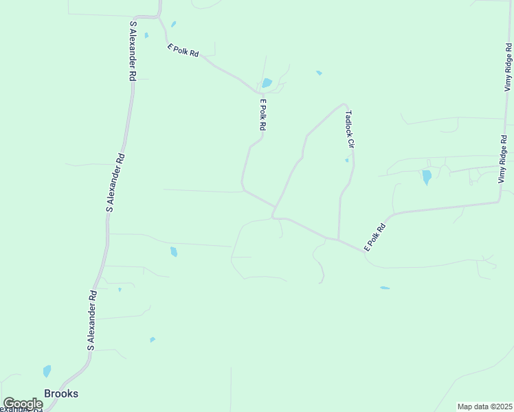 map of restaurants, bars, coffee shops, grocery stores, and more near 13945 East Polk Road in Alexander