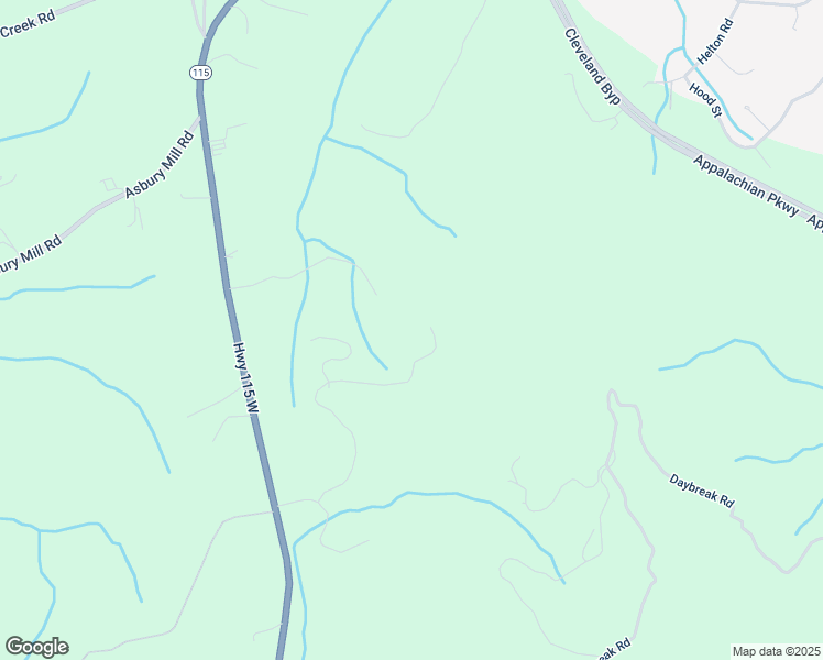 map of restaurants, bars, coffee shops, grocery stores, and more near 28 Long Mountain Trail in Cleveland