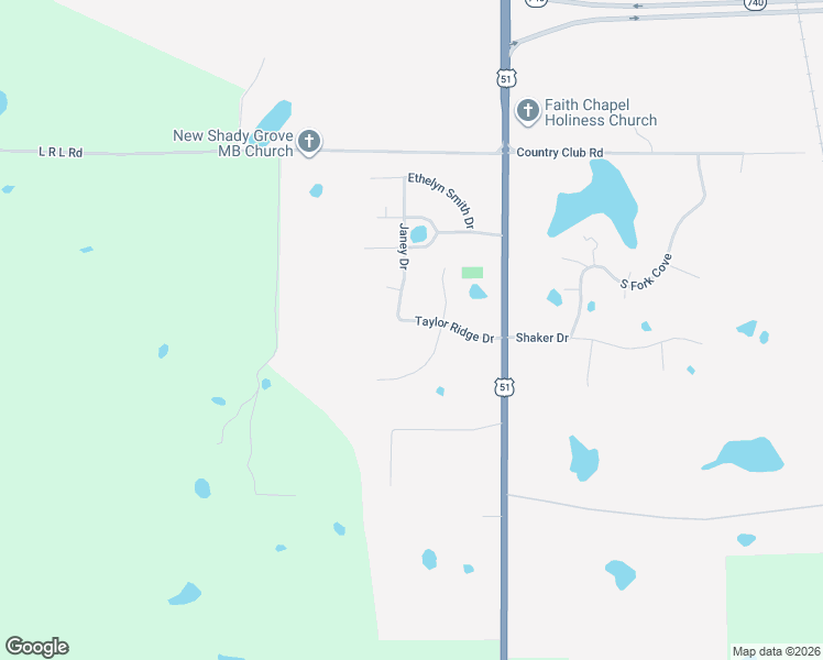 map of restaurants, bars, coffee shops, grocery stores, and more near 101-199 Carolina Point in Senatobia