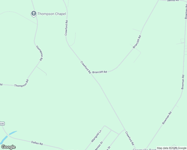 map of restaurants, bars, coffee shops, grocery stores, and more near 1104 Briarcliff Road in Lumberton