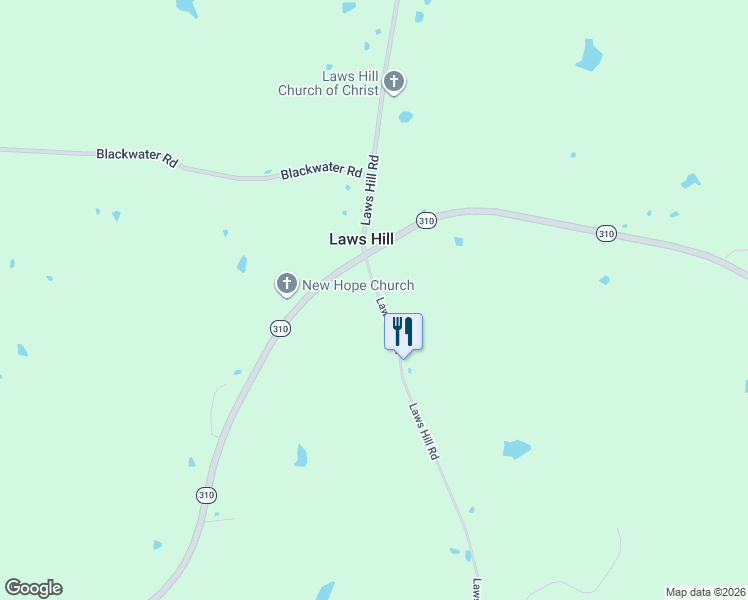 map of restaurants, bars, coffee shops, grocery stores, and more near 3642 Laws Hill Road in Waterford