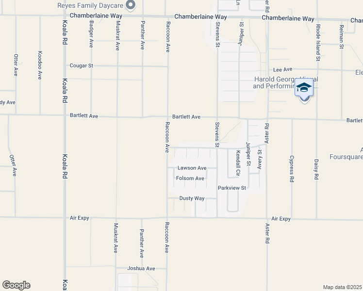 map of restaurants, bars, coffee shops, grocery stores, and more near 10158 Kemper Avenue in Adelanto