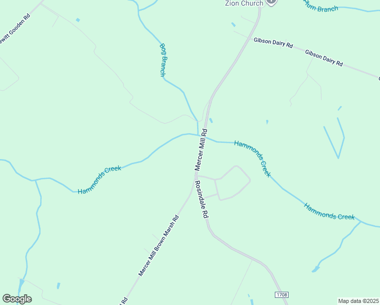 map of restaurants, bars, coffee shops, grocery stores, and more near Mercer Mill Brown Marsh Road in Bladen County