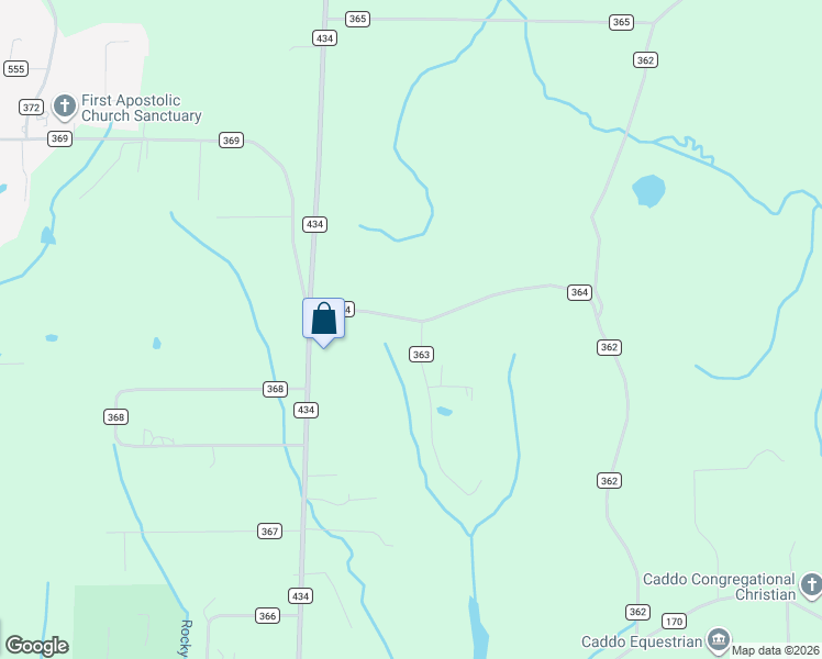 map of restaurants, bars, coffee shops, grocery stores, and more near 218 County Road 364 in Trinity