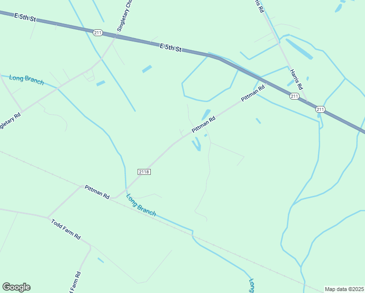 map of restaurants, bars, coffee shops, grocery stores, and more near 2157 Pittman Road in Lumberton