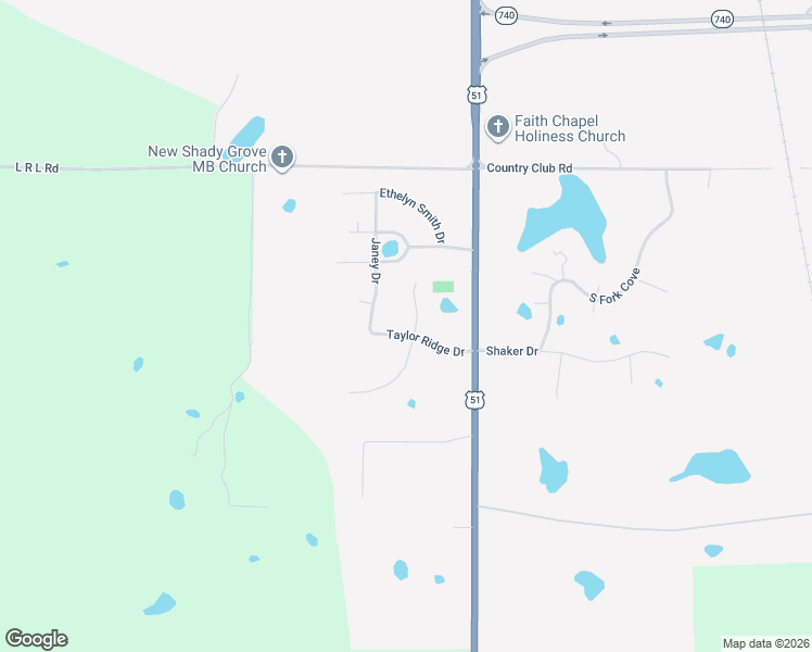 map of restaurants, bars, coffee shops, grocery stores, and more near 101 Carolina Point in Senatobia