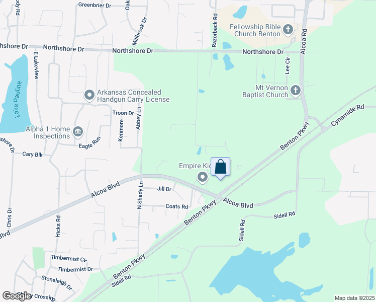 map of restaurants, bars, coffee shops, grocery stores, and more near 2201 Westerman Drive in Benton