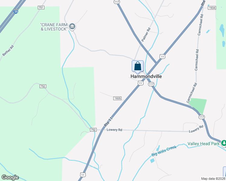 map of restaurants, bars, coffee shops, grocery stores, and more near 132 Winston Drive in Valley Head