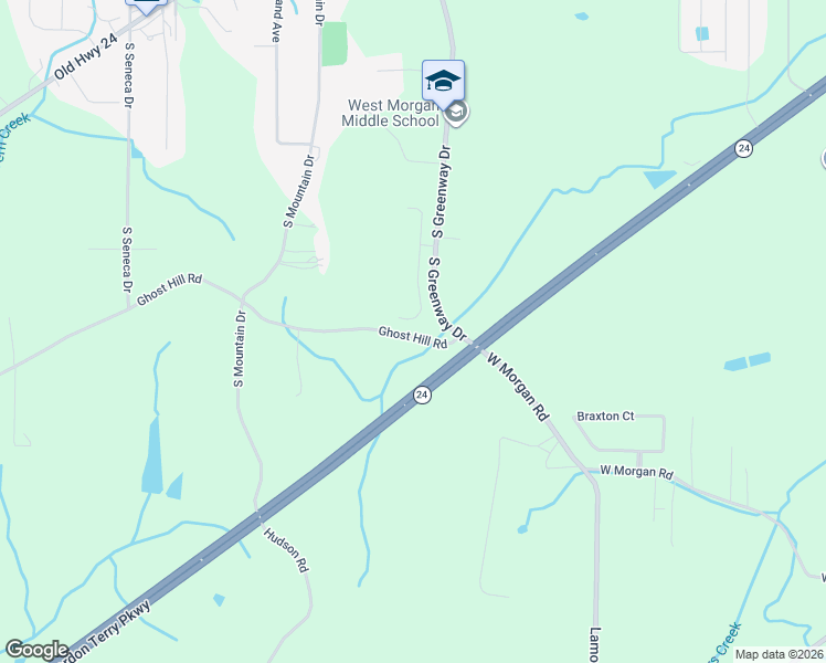 map of restaurants, bars, coffee shops, grocery stores, and more near 144 Hawthorn Way in Trinity