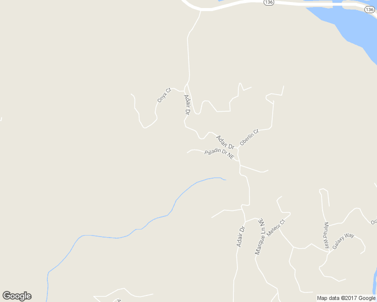 map of restaurants, bars, coffee shops, grocery stores, and more near 1586 Paladin Drive Northeast in Ranger