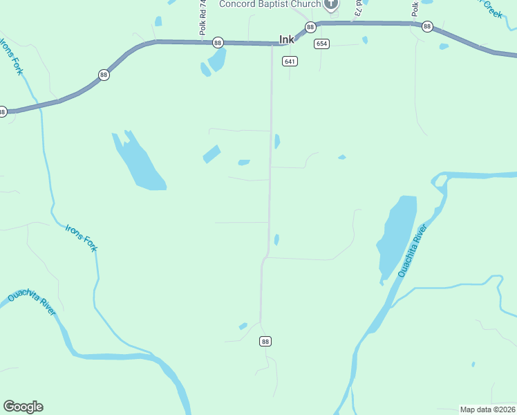 map of restaurants, bars, coffee shops, grocery stores, and more near 238 Polk Road 88 in Mena
