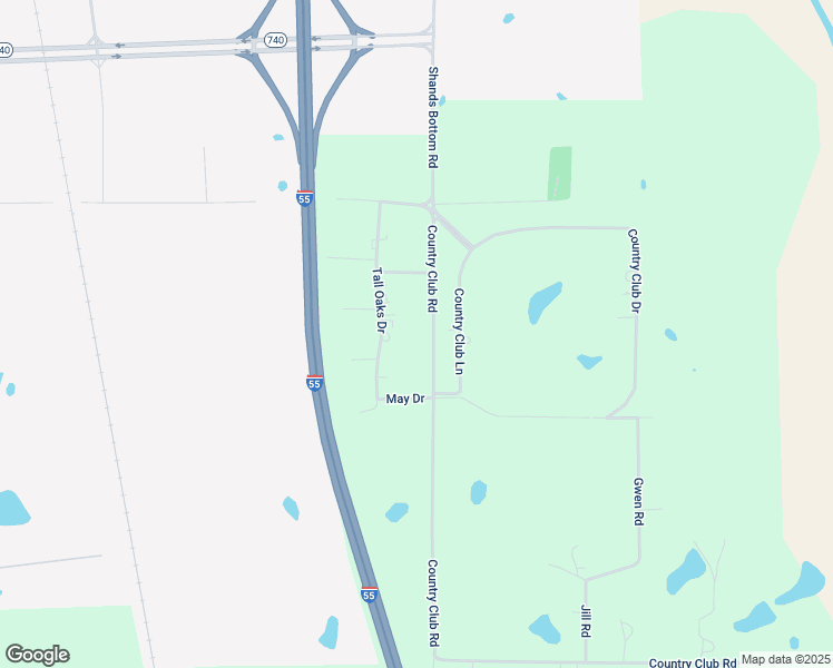 map of restaurants, bars, coffee shops, grocery stores, and more near 1720 Country Club Road in Senatobia