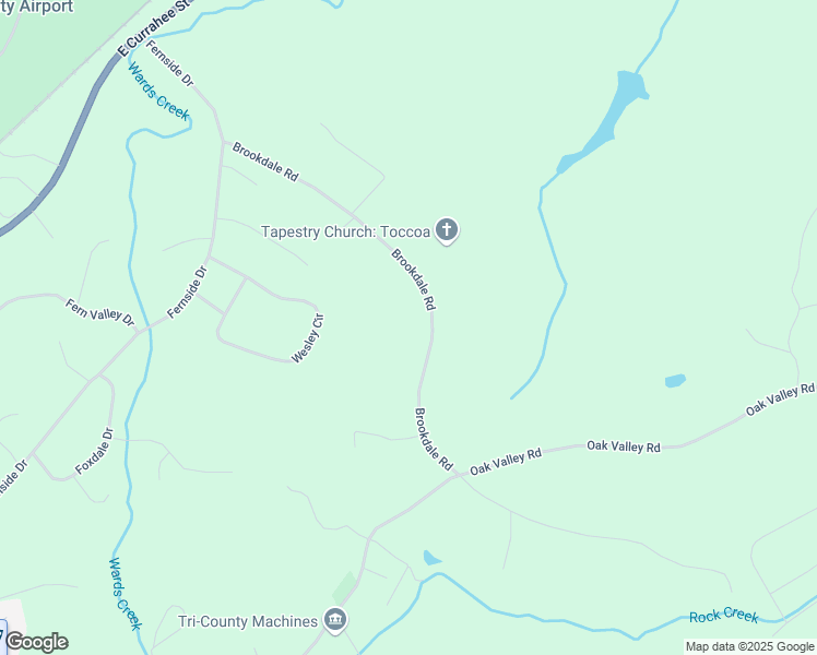 map of restaurants, bars, coffee shops, grocery stores, and more near 668 Brookdale Road in Toccoa
