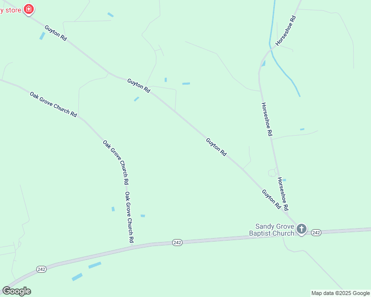 map of restaurants, bars, coffee shops, grocery stores, and more near 749 Guyton Road in Bladenboro