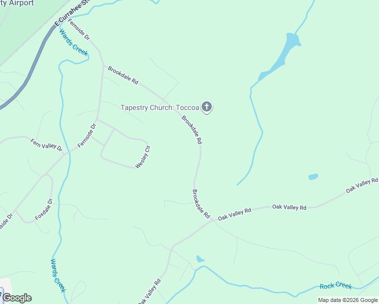 map of restaurants, bars, coffee shops, grocery stores, and more near 668 Brookdale Road in Toccoa