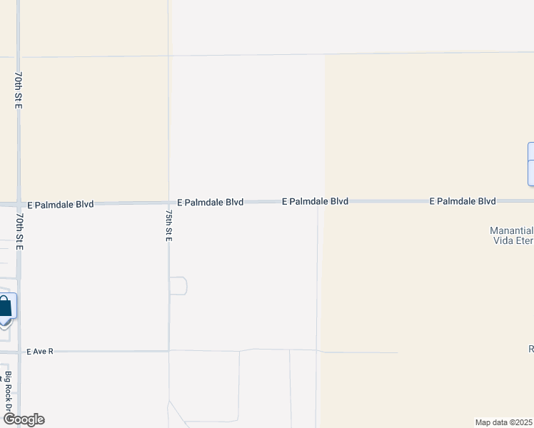 map of restaurants, bars, coffee shops, grocery stores, and more near 2 East Palmdale Boulevard in Palmdale