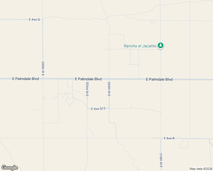 map of restaurants, bars, coffee shops, grocery stores, and more near 20500 East Palmdale Boulevard in Palmdale