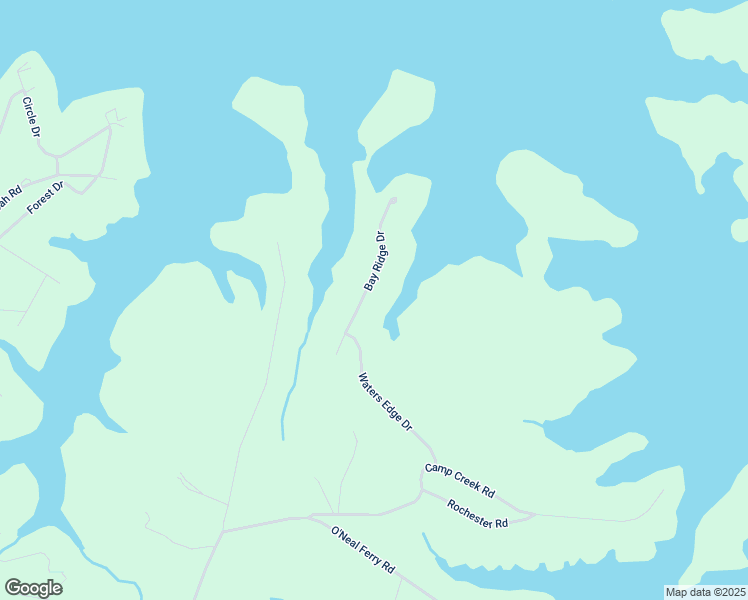 map of restaurants, bars, coffee shops, grocery stores, and more near 220 Bay Ridge Drive in Townville