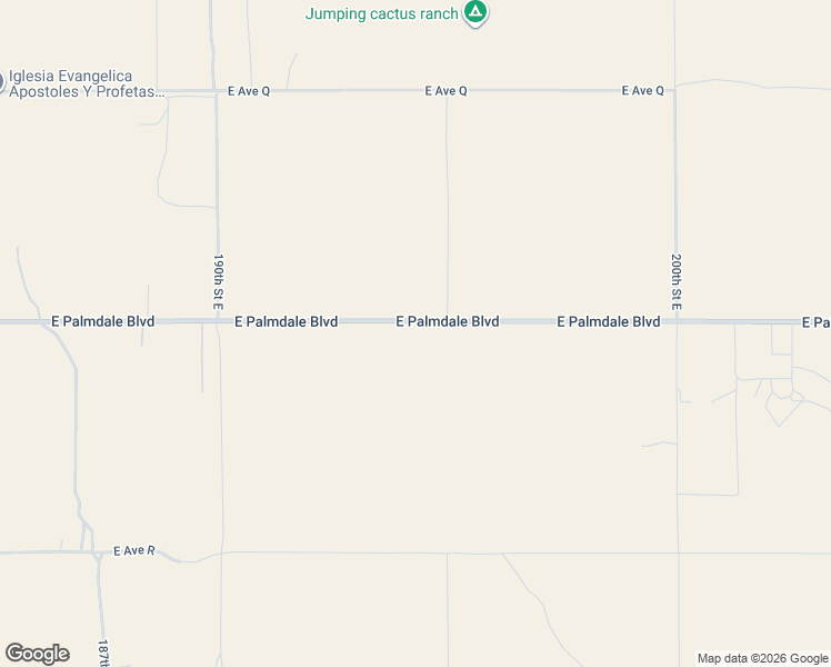 map of restaurants, bars, coffee shops, grocery stores, and more near 19318 East Palmdale Boulevard in Palmdale