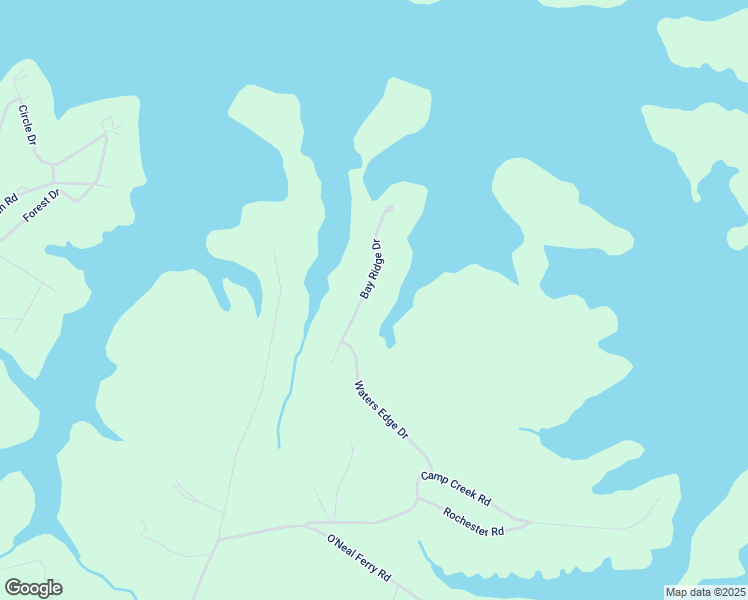 map of restaurants, bars, coffee shops, grocery stores, and more near 220 Bay Ridge Drive in Townville