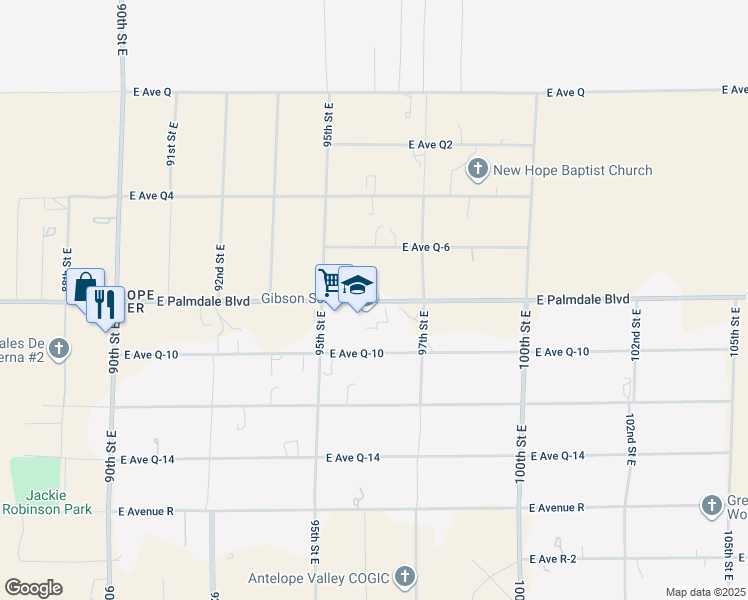 map of restaurants, bars, coffee shops, grocery stores, and more near in Los Angeles County