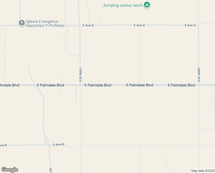map of restaurants, bars, coffee shops, grocery stores, and more near 2 East Palmdale Boulevard in Palmdale