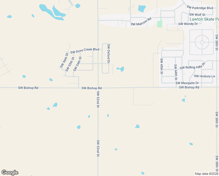 map of restaurants, bars, coffee shops, grocery stores, and more near 5069 Southwest Bishop Road in Lawton