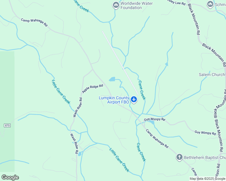 map of restaurants, bars, coffee shops, grocery stores, and more near 1893 Swallow Way in Dahlonega