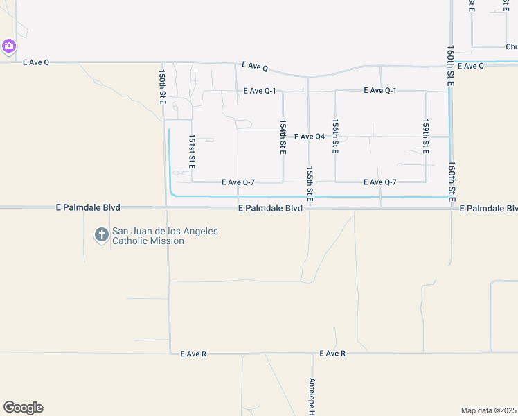 map of restaurants, bars, coffee shops, grocery stores, and more near East Palmdale Boulevard in Palmdale