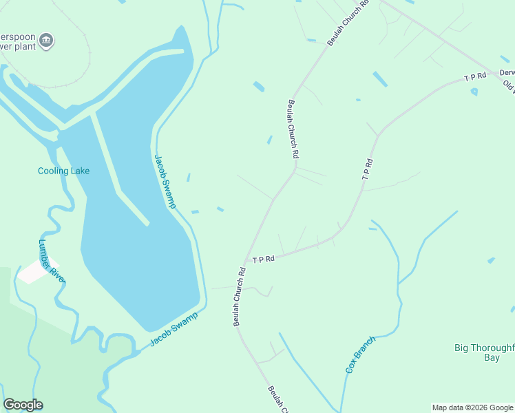 map of restaurants, bars, coffee shops, grocery stores, and more near 1224 Beulah Church Road in Lumberton