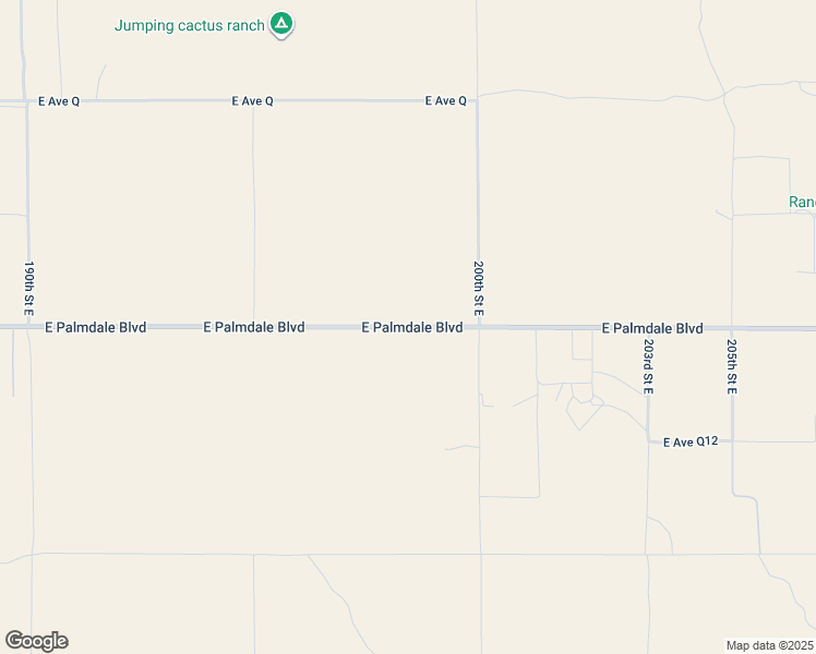 map of restaurants, bars, coffee shops, grocery stores, and more near 2 East Palmdale Boulevard in Palmdale