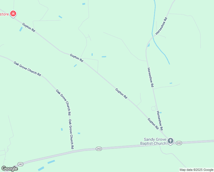 map of restaurants, bars, coffee shops, grocery stores, and more near 769 Guyton Road in Bladenboro