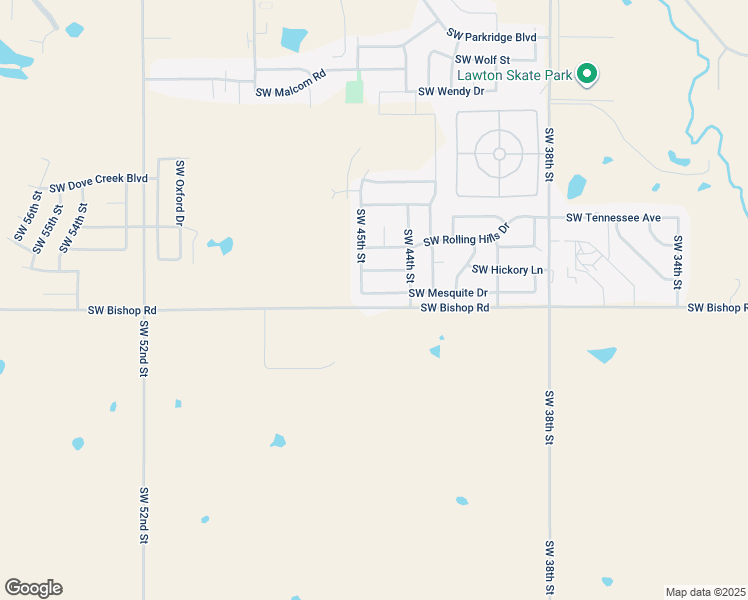 map of restaurants, bars, coffee shops, grocery stores, and more near 4418 Southwest Mesquite Drive in Lawton