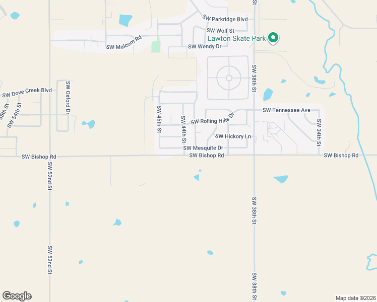 map of restaurants, bars, coffee shops, grocery stores, and more near 4032 Southwest Mesquite Drive in Lawton