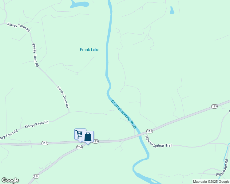 map of restaurants, bars, coffee shops, grocery stores, and more near 118 Windy River Court in Demorest