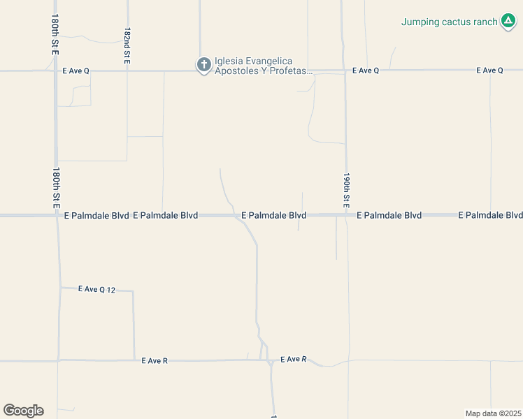 map of restaurants, bars, coffee shops, grocery stores, and more near 18645 East Palmdale Boulevard in Palmdale