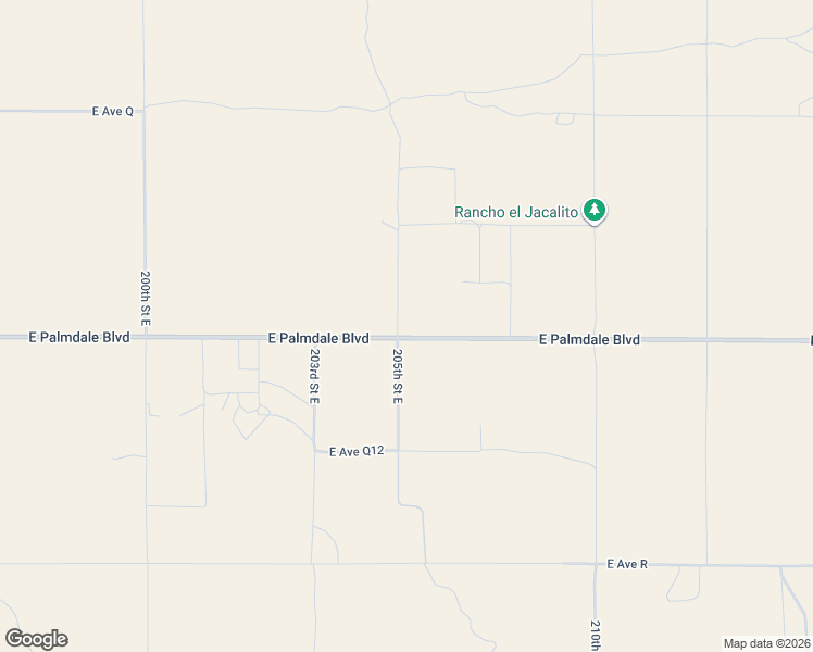 map of restaurants, bars, coffee shops, grocery stores, and more near 20500 East Palmdale Boulevard in Palmdale