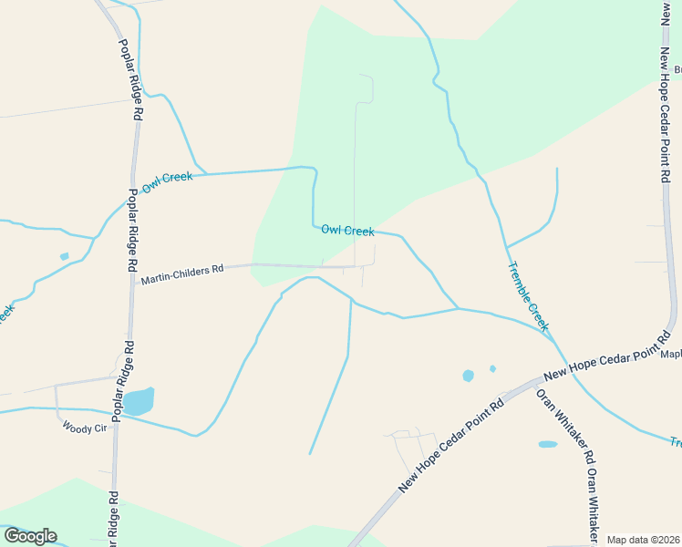 map of restaurants, bars, coffee shops, grocery stores, and more near 326 Martin-Childers Road in New Hope