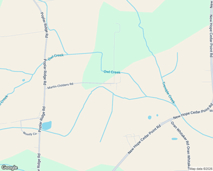 map of restaurants, bars, coffee shops, grocery stores, and more near 326 Martin-Childers Road in New Hope