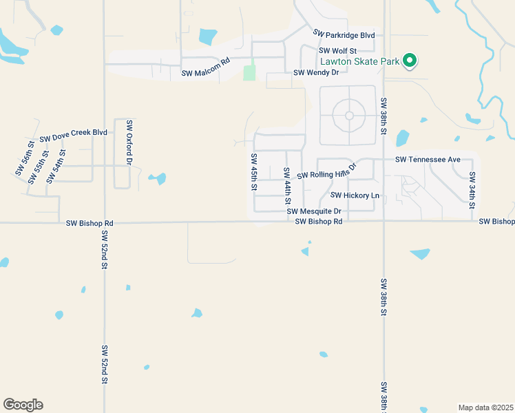 map of restaurants, bars, coffee shops, grocery stores, and more near 4421 Southwest Mesquite Drive in Lawton