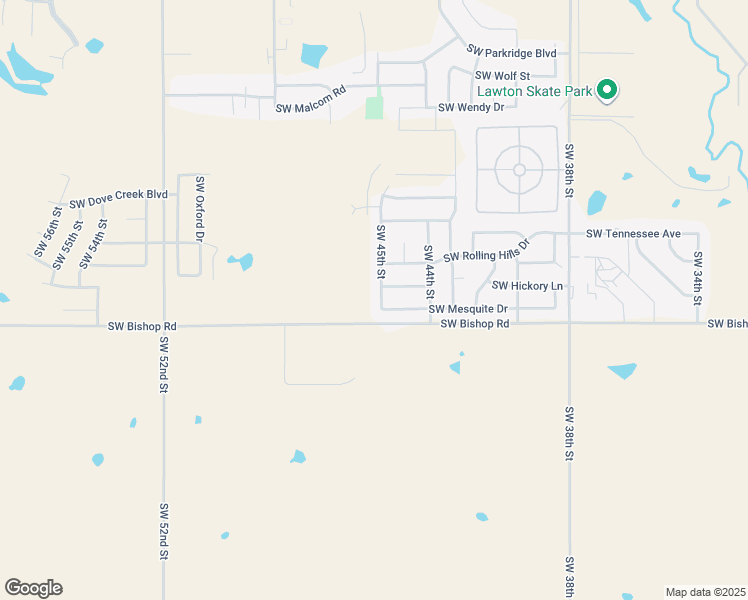 map of restaurants, bars, coffee shops, grocery stores, and more near 2415 Southwest 45th Street in Lawton