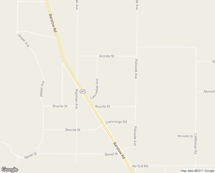 map of restaurants, bars, coffee shops, grocery stores, and more near 1839 Cascadian Avenue in Lucerne Valley