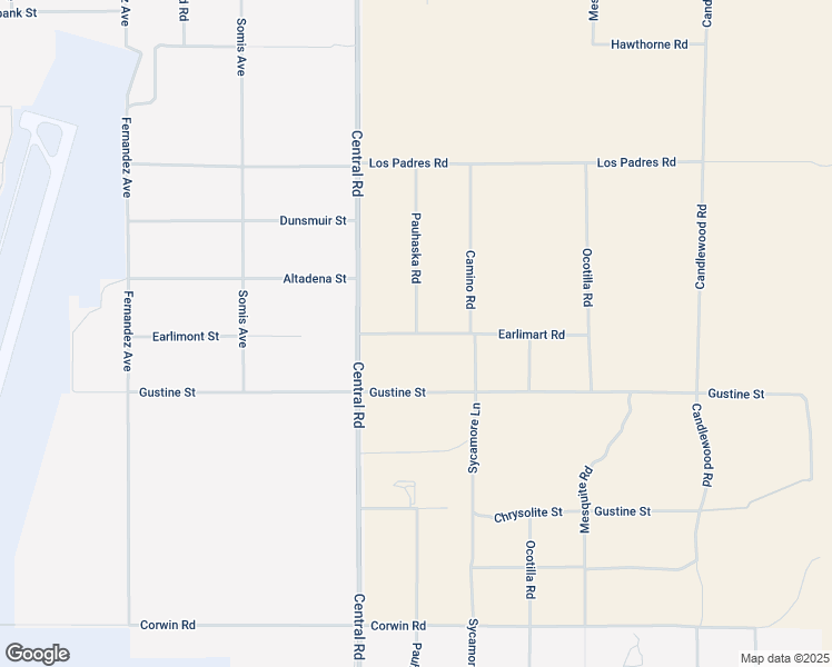 map of restaurants, bars, coffee shops, grocery stores, and more near Earlimart Street in Apple Valley